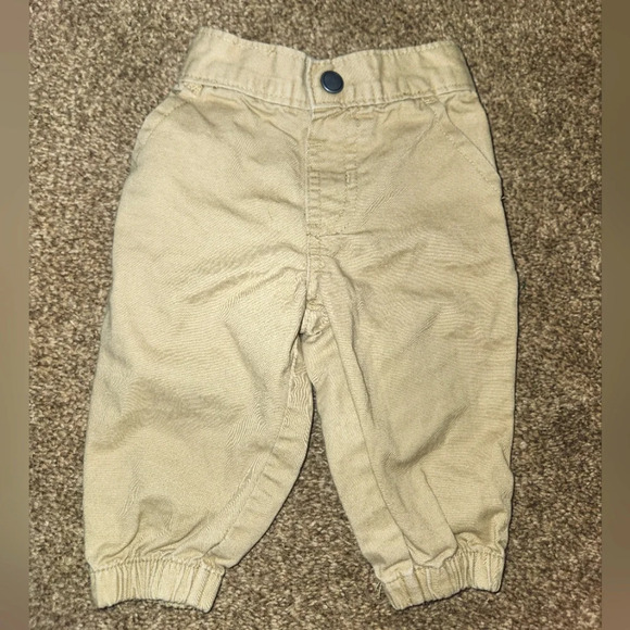 Garanimals 3-6 Months Tan Boy's Casual Pants - Picture 2 of 6